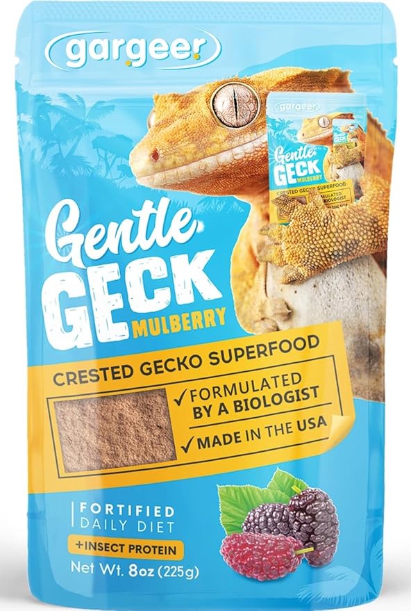 Gargeer 8oz Complete Crested Gecko Food Diet. Premium Ingredients Mix, Ready to Use Freshly Made Powder. Unique Superfood Formula, Developed & Made in The USA. Enjoy!