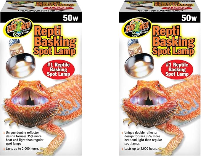Zoomed Repti Basking Spot Lamp 50 Watts (Pack of 2)