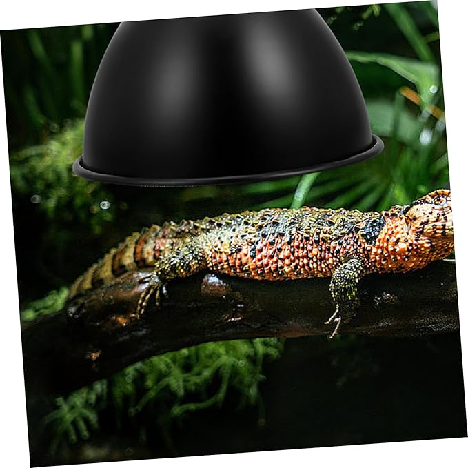 Luxshiny 1pc Reptile Heat Lamp Shade Insulated Dome Bulb Reflector for Optimal Lighting Terrariums Construction for Bearded Dragons Lizards and Snakes Energy Efficient Design