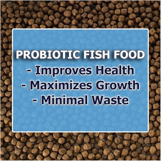 Pond Fish Food Probiotic Blend | 3.5 lb Floating Pellets for Koi & Goldfish | Premium Food in a Resealable Foil Pouch for Freshness