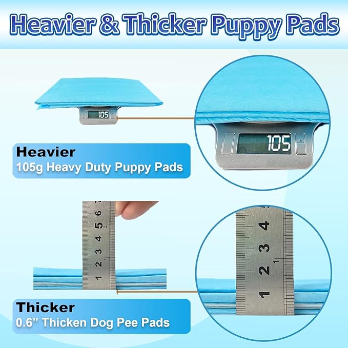 Dogcator Dog Pee Pads Extra Large 30"x36", 30 Count Super Absorbent Pee Pads for Dogs, Disposable Urine Bed Pads for Doggie, Thicken XXL Puppy Pads, Piddle Pads X-Large for Indoor, Outdoor Use