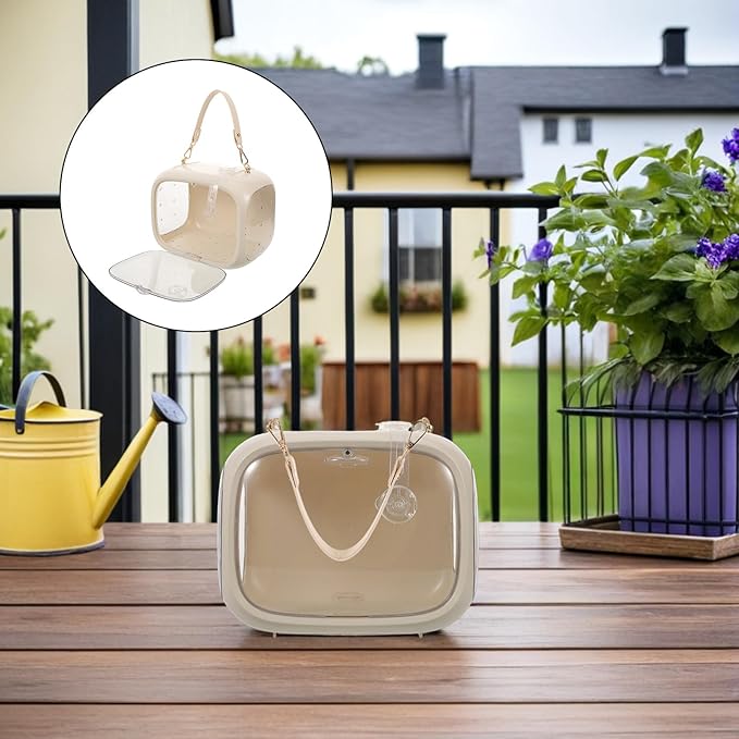 BESPORTBLE Portable Parrot Carrier Bag with Breathable Mesh, Small Bird Travel Cage Tote, Lightweight Handheld Bird Carrying Bag for Parrots, Canaries, Lovebirds, Suitable for Outdoor Travel