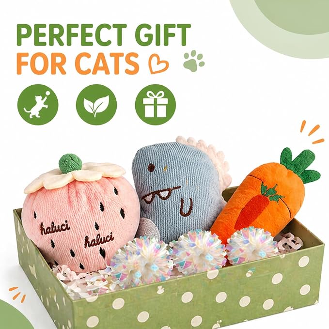 Cat Toys, Interactive Cat Toy for Indoor Cats, Soft and Durable Crinkle Sound Catnip Toys, Catnip Filled Mouse Cat Teething Chew Toy (Pack of 20) - Image 6