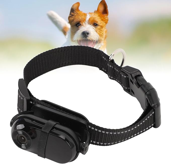 Cat Camera Collar, HD 1080P Dog Collar Camera with Memory Card, 130° Wide Angle, Built in MIC, Mini Body Camera Action Camera Cats Gifts Indoor & Outdoor (128GB)
