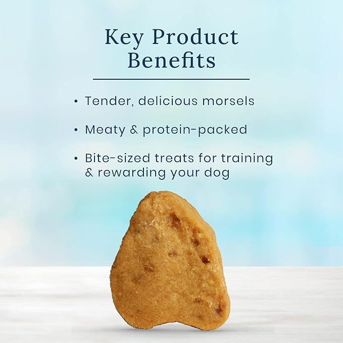 Blue Buffalo True Chews Premium Morsels Natural Dog Treats, Chicken 11 oz Bag 1 Count (Pack of 6)