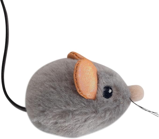 Catstages Squeak Squeak Mouse Cat Toy, Catnip & Touch-Activated Sound, 1.5" by Catstages