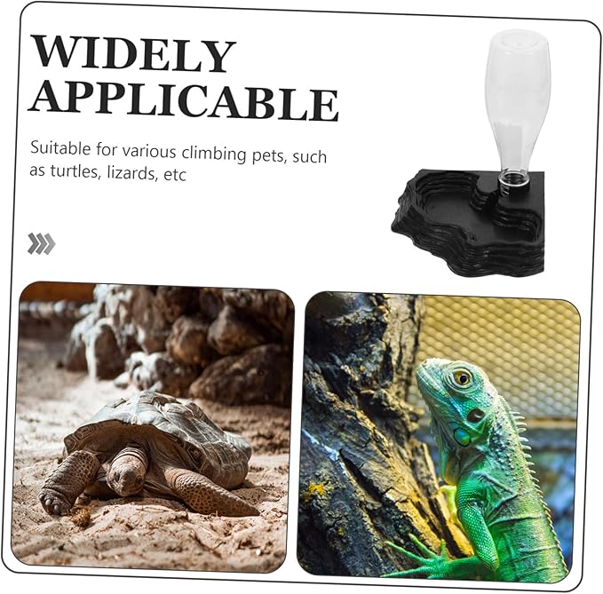 Milisten Household Reptile Water Dispenser Automatic Tortoise Waterer Solid Construction Compact Material for Reptile Supplies and Daily Use