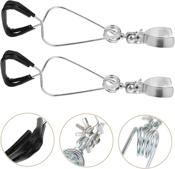 BESPORTBLE 2sets Adjustable Reptile Heat Lamp Holder Clamp for Turtle Lamps Strong Stand Fixture for Leopard Gecko Light 2pcs*2
