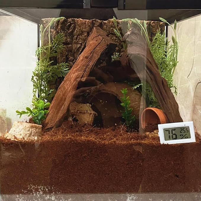 BNOSDM Reptile Soil Substrate,Natural Terrarium Bedding,Snake Bedding,Fluffy Reptile Tank Substrate for Tortoise Hermit Crab Tarantulas Lizards