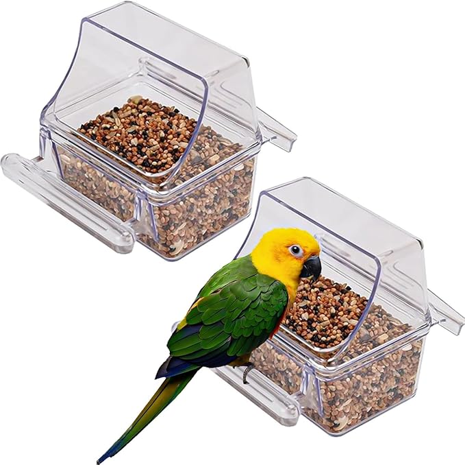 Portable Bird Cage for Quaker Indian Ring Neck Small Parrots Cockatiels Sun Parakeets Green Cheek Conures Finches Canary Budgies Lovebirds Parrotlets with Removable Rolling Stand