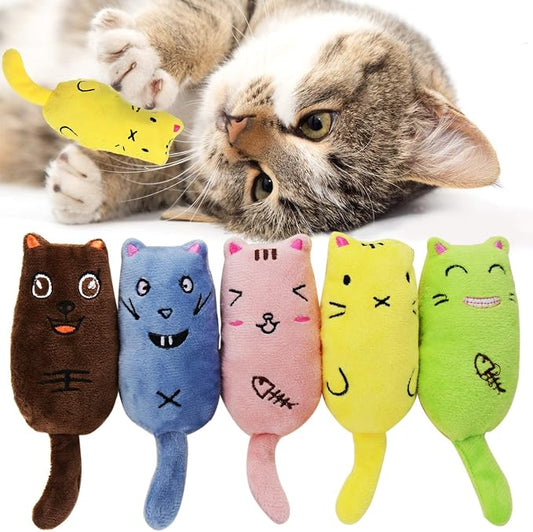 Legendog 5Pcs Catnip Toy, Cat Chew Toy Bite Resistant Catnip Toys for Cats,Catnip Filled Cartoon Mice Cat Teething Chew Toy (Multicolor1) by Unknown