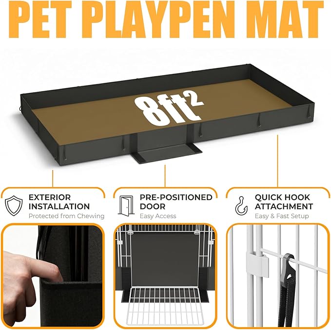 20 Planes Guinea Pig Cages Enclosed Hamster Cage with Transparent Top & Waterproof Liner, Expandable Cage for Guinea Pigs, Metal Wire Yard Fence Rabbit Cage