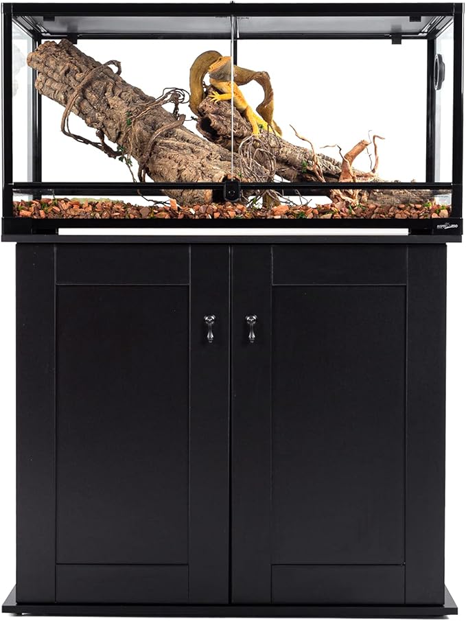 REPTI ZOO Reptile Terrarium Cabinet, Reptile and Amphibian Terrarium Stand 36" W x 18" D x 30" H