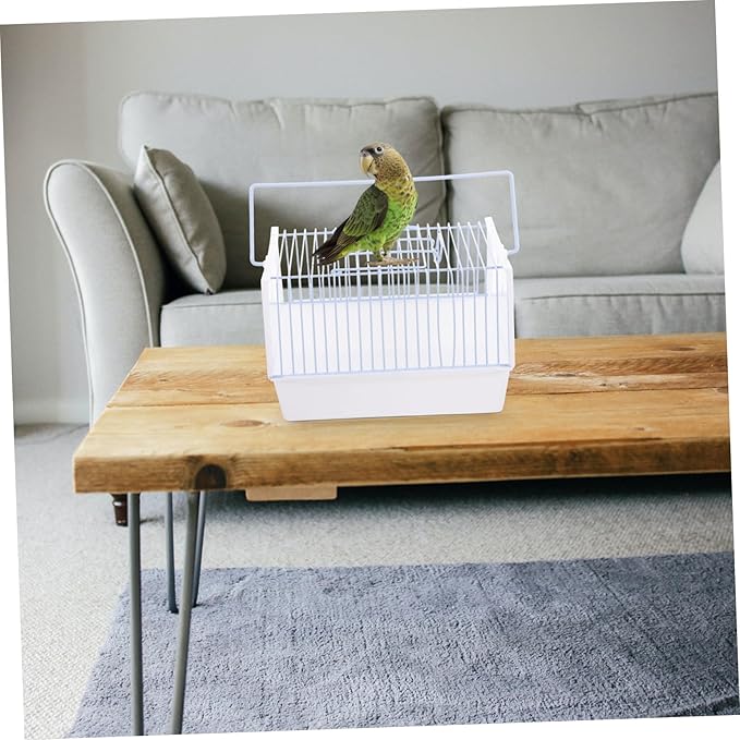 1set Portable Parrot Carrier Cage Lightweight Travel Cage Handle for Birds for Sightseeing Camping and Hiking Breathable Design for Comfort and Stability
