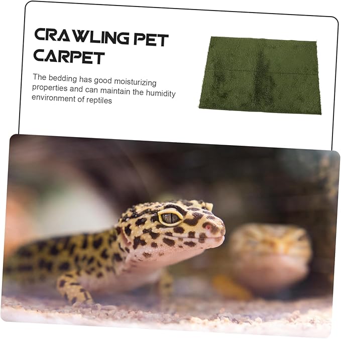 GANAZONO Reptile Carpet Lizards Bedding Pet Cage Mat Terrarium Substrate Liner Reusable Washable
