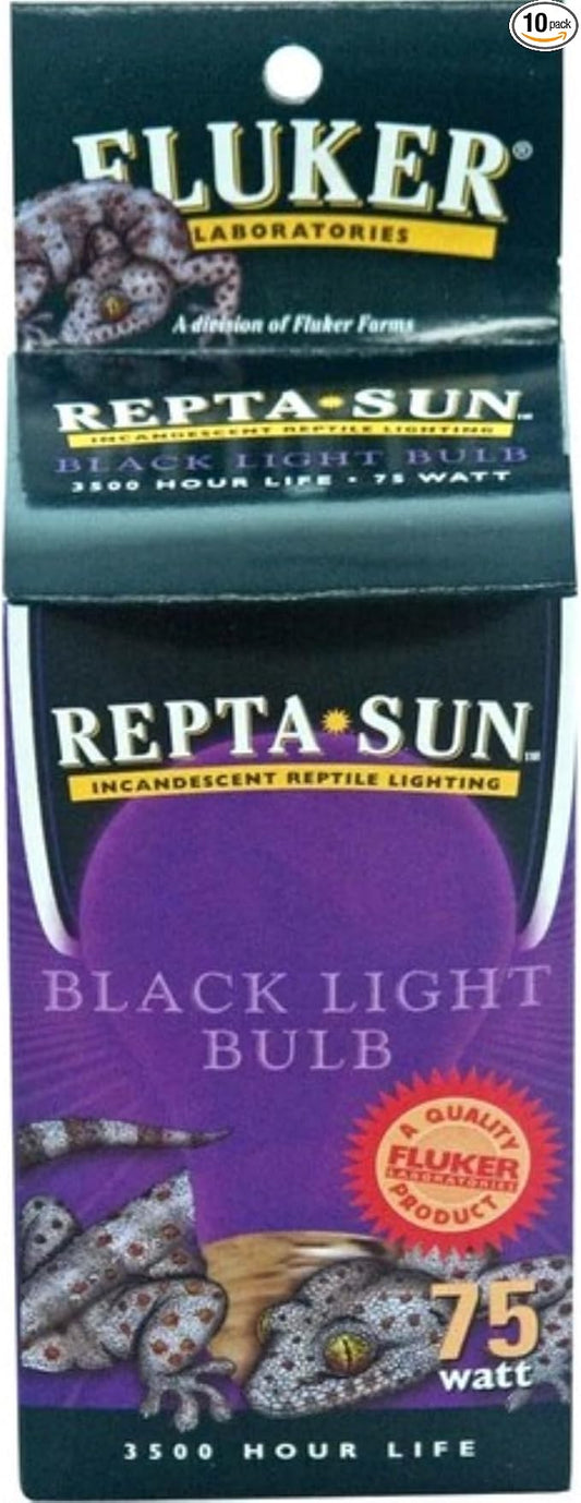 Fluker's Black Nightlight Incandescent Bulb 60 Watt - Pack of 10