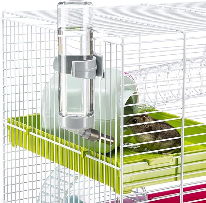 Ferplast Laura Small Hamster Cage | Fun & Interactive Cage Measures 18.11L x 11.61W x 14.8H & Includes All Accessories