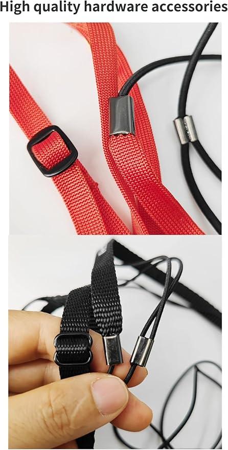 Adjustable Bird Harness with 78.7 Inch Leash, Outdoor Flying Training Rope Kit for Bird Parrots, Parrot Flying Rope Straps Outdoor Training Traction Rope for Small Medium Large Size Birds (L)