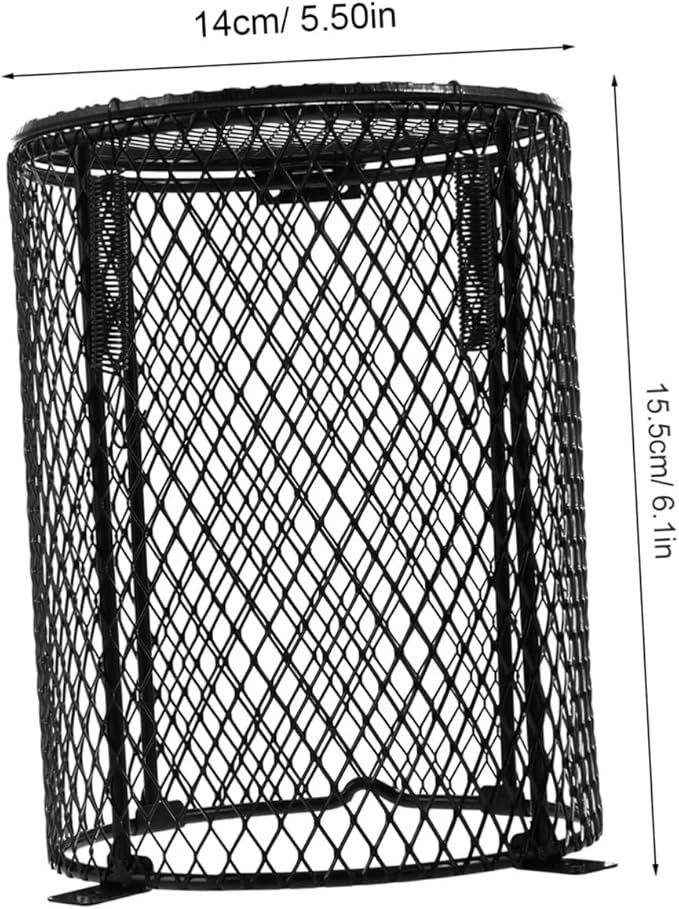 VOSAREA Reptile Heating Lampshade Cover Mesh Protector for Pet Reptiles Quick Installation for Various Cages Easy Lizards