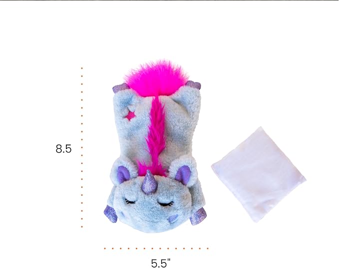 Catstages Cuddle Pal Unicorn Soothing Plush Purple Cat Toy, 8.5" x 5.5" - Image 8