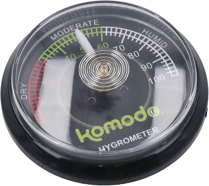 Reptile Mountable Analogue Humidity Hygrometer Gauge Monitor Colour Coded