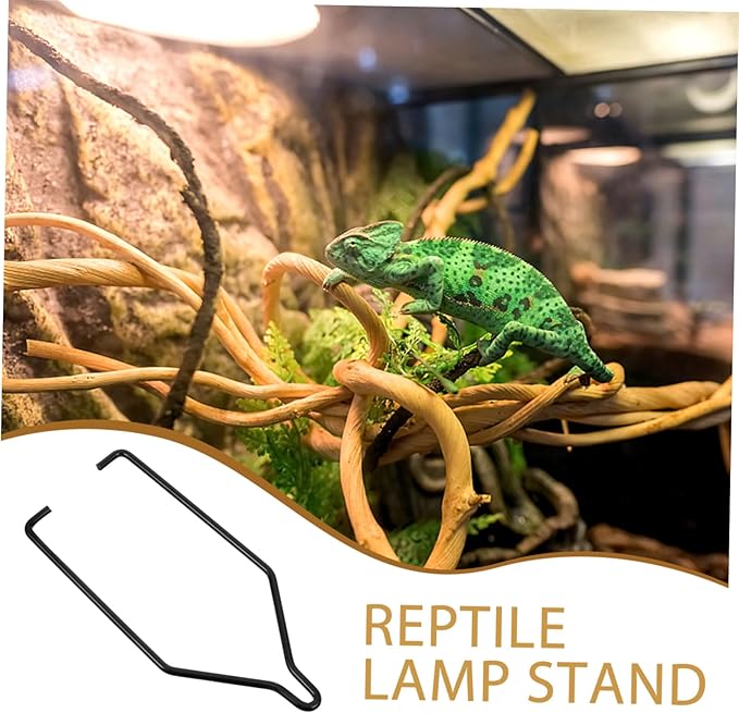 Mipcase Reptile Lamp Stand with Hook Heating Lamp Rack for Pet Tanks Durable Fixture for Reptile Lighting and Accessories for Tortoise and Gecko Habitats