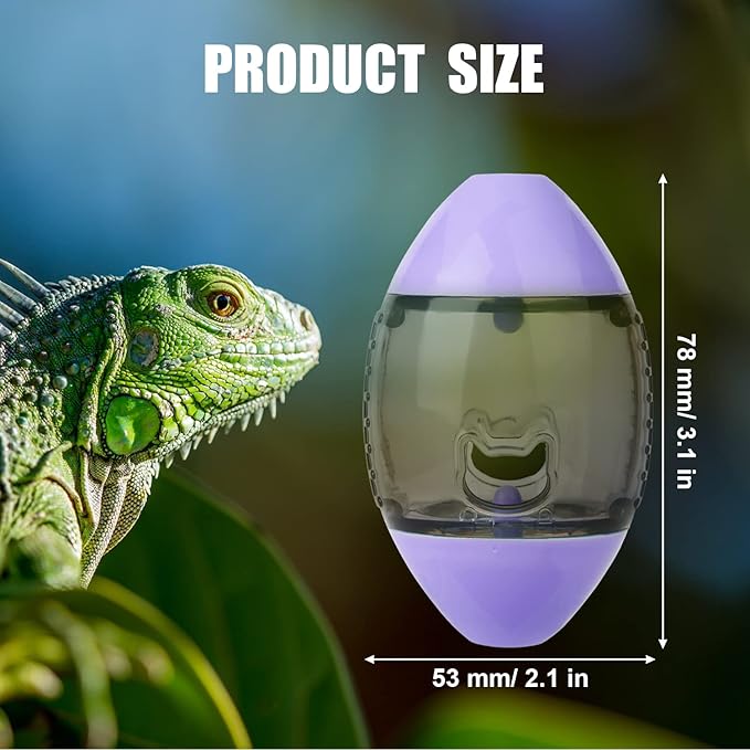 Bearded Dragon Toy, Reptile Toys Lizard Enrichment Toys Bearded Dragon Feeding Toys Reptile Enrichment Toy for Lizards Bearded Dragons Geckos Small Reptiles (Purple)