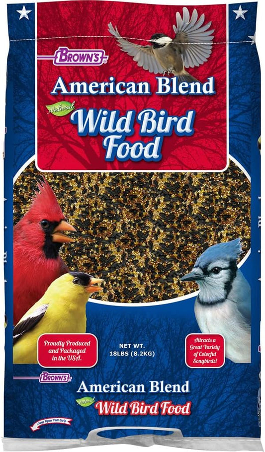 Browns 40982 American Blend Wild Bird Food - 18 lbs