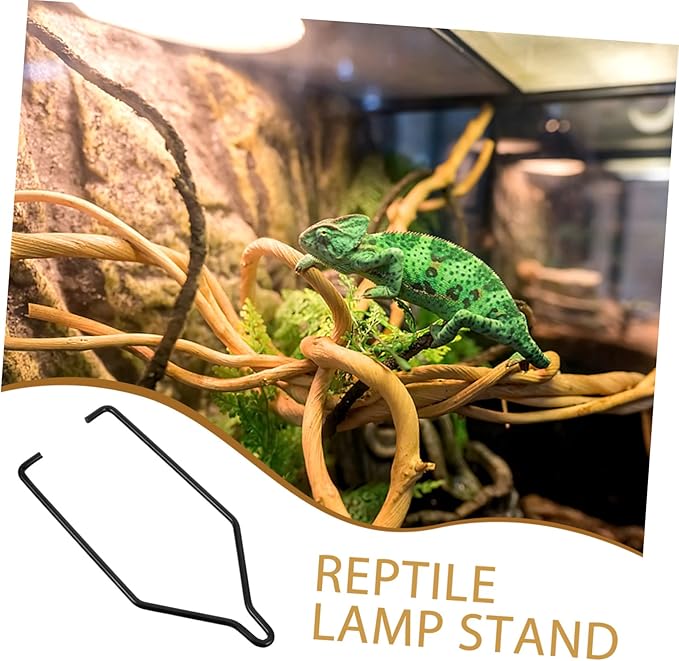 Homoyoyo Reptile Heat Lamp Stand Plant Lamp Stand Versatile Hook Accessory for Terrarium Lighting Stable Base Portable Design for Reptiles and Plants