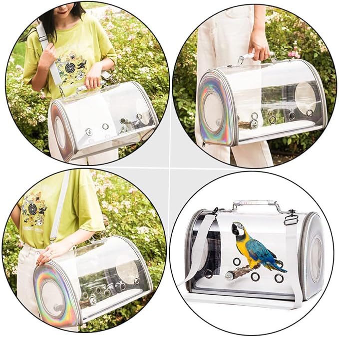 Portable Parrot Carrier Bag Breathable and Versatile for Outdoor Birds for Sightseeing Camping and Hiking Activities