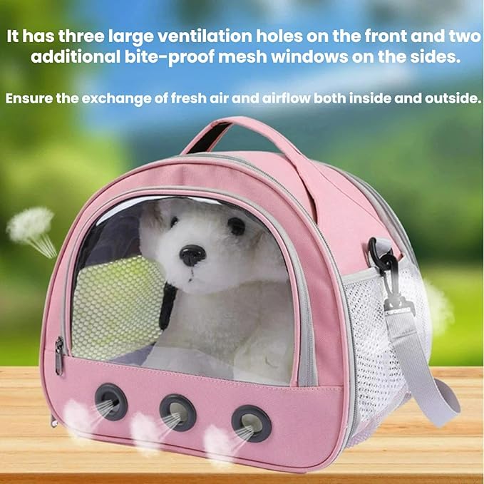 Bird Carrier;wildbird Carrier;Wild Bird Carrier;Bird Carrier Travel cage;Bird Travel Carrier;Bunny Carrier;Small Bird cage; (Pink Large: 30 * 25 * 26")