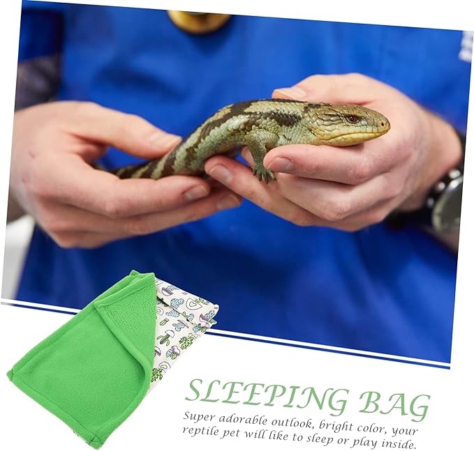 LIOOBO Long Lasting Lizard Sleeping Bag Reptile Mat Pillow Geckos Accessories Hideout Mats
