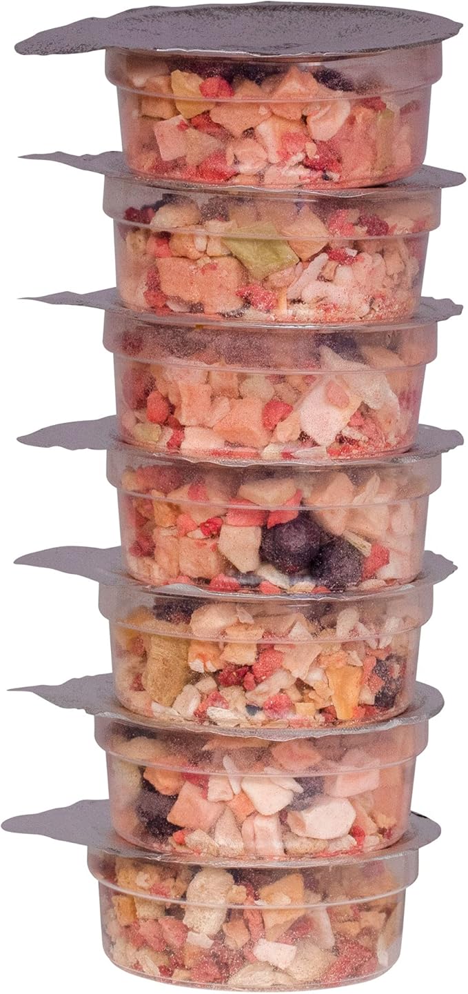 Healthy Herp Fruit Mix Instant Meal Reptile Food - Bearded Dragon Accessories & Bearded Dragon Food - Nutritious Blend for Bearded Dragons, Box Turtles, Tortoises, Hermit Crabs - 7 x 0.21 oz (6g) Cups