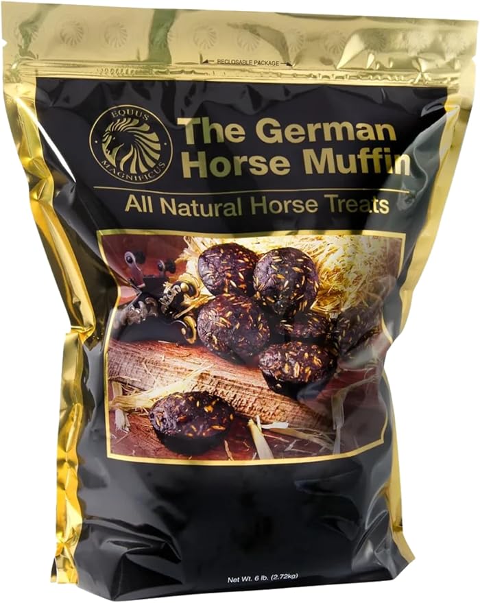 German Horse Muffins, Minty and Molasses Whole Grain and All Natural Horse Treats (6 Pound, Molasses)