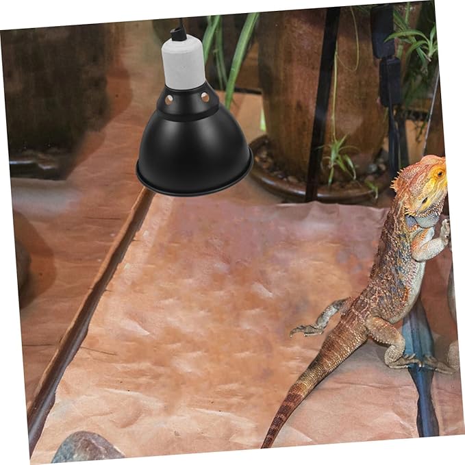 Milisten Reptile Heat Lamp Fixture Dome Light Socket for Terrariums Safe Operation Easy Installation Compatible with Bearded Dragons Turtles for Reptile Heating