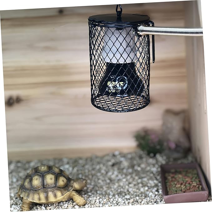 Reptile Heating Lamp Shade Cover for Turtle Lizard and Parrot Cages Efficient Heat Dissipation Essential for