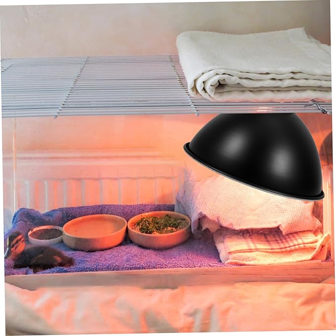 OUNONA Reptile Lampshade for Heat Insulation Reflector Dome Cover Suitable for Lizards Snakes Turtles Energy-Saving Design for Optimal Pet Comfort