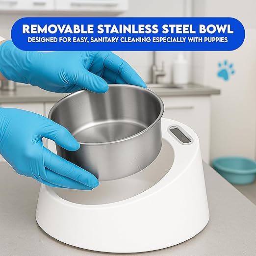 Neonatal Puppy Scale with Stainless-Steel Bowl - Digital Weight Scale for Newborn Puppies, Kittens & Small Pets, Designed to Track Growth and Feeding Progress (Multi-use)