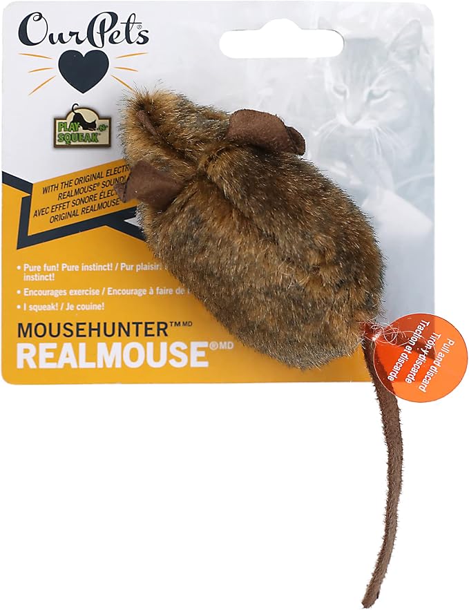OurPets Play-N-Squeak Mouse Hunter Cat Toys with Catnip - Image 6