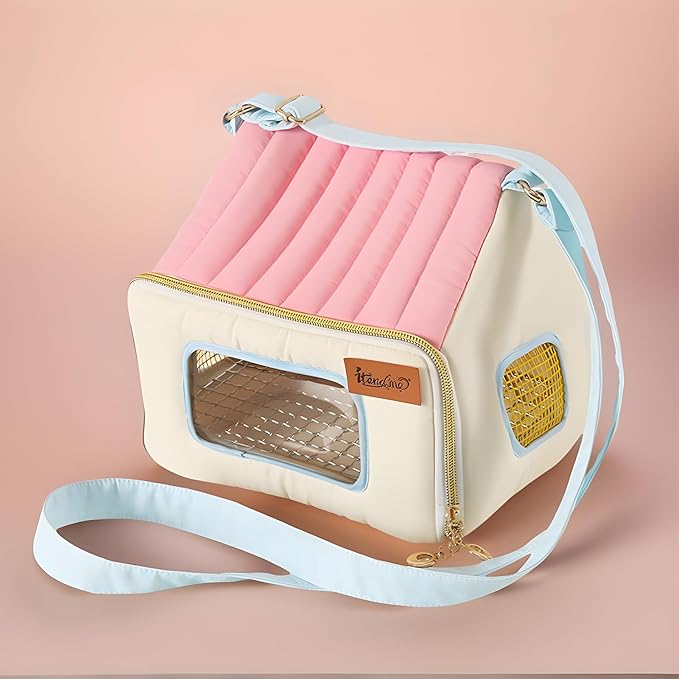Bird Travel Carrier - Portable Breathable Warm Pet Supplies with Stainless Steel Tray | Bird Carrier Travel Cage | for Animal Pigeon Offices Outing Vehicle Car Road Trip Daily Indoor Outdoor