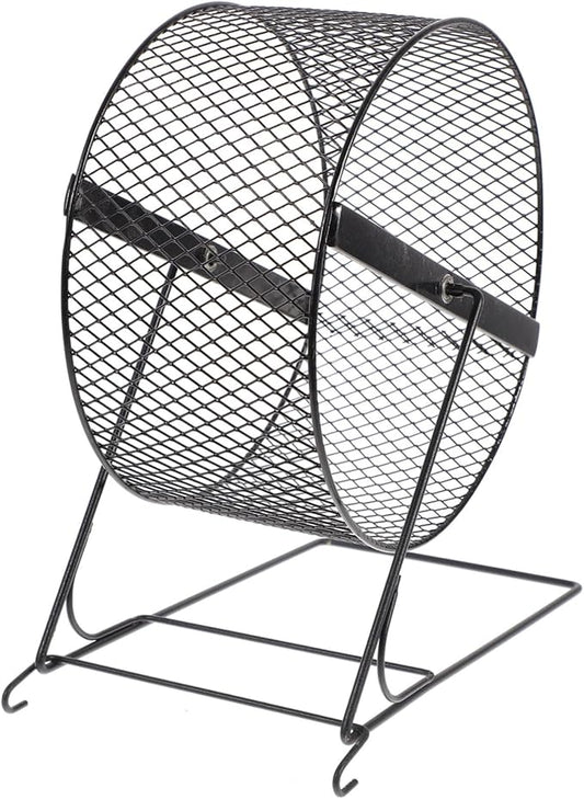 Hamster Running Wheel Ferret Toy Whee-lo Toy Exercise Accessories Iron Hamster Exercise Plaything Exercising Plaything Wheel Black Exercise Wheel Rat Wheel