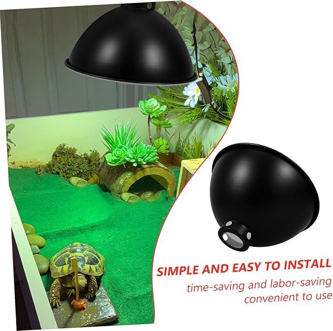 MAGICLULU Reptile Heat Lamp Cover Reflector Lampshade Insulated Design for Energy Efficiency Construction for Creating Environment for Reptiles