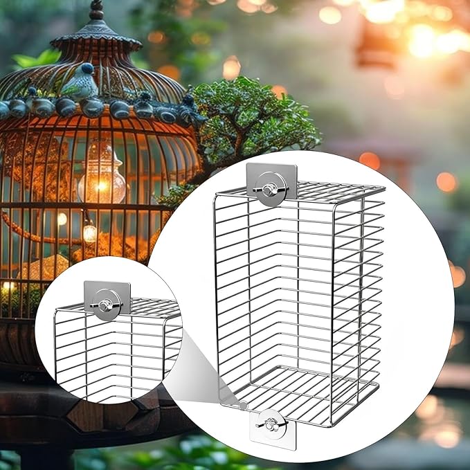 Light Bulb Heating Lampshade, Heat Lamp Cover, Reptile Lamp Cover, Anti Scald Bracket Cage for Tortoise Frogs
