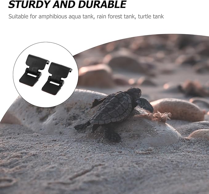 BESPORTBLE 4pcs -Escape Lock - Escape Tank Reptile Terrarium Lock Amphibia 10 Gallon Tank Lizard Aquarium Lid Clips Reptile Pet Tank Fish Tank Cover Turtle Tank Plastic Cover Clip