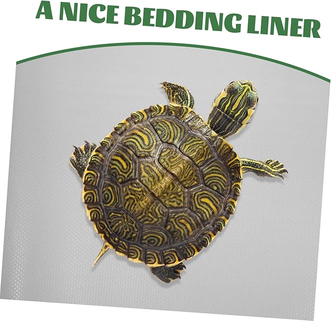 BESPORTBLE Terrarium Carpet for Reptiles Soft Bedding Liner for Bearded Dragon Snake Tortoise and Gecko Breathable Comfortable Mat for Reptile Tanks Grey
