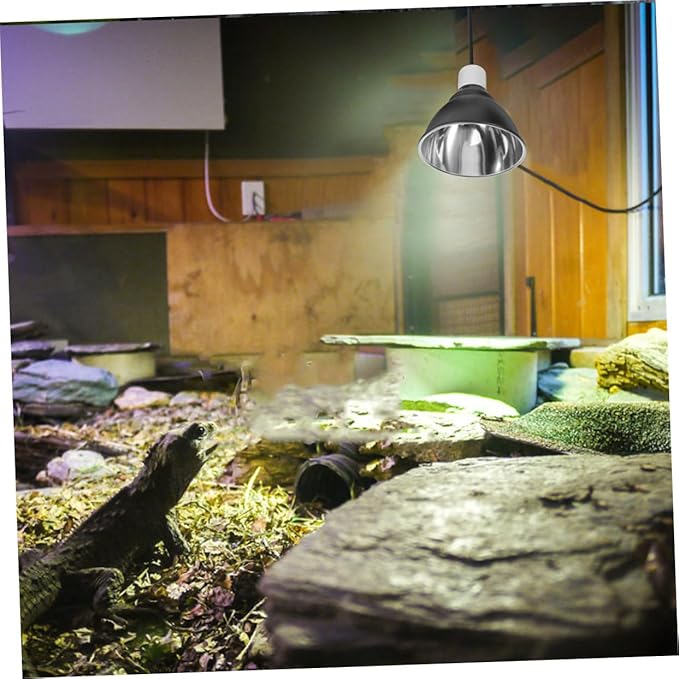 Milisten Reptile Heat Lamp Fixture Dome Light Socket for Terrariums Safe Operation Easy Installation Compatible with Bearded Dragons Turtles for Reptile Heating