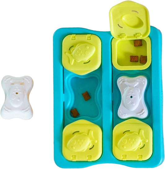 Catstages Nina Ottosson Kitty Cube Puzzle Cat Toy Treat Puzzle, 8.7" by Catstages