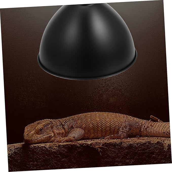 STOBAZA 2pcs Box Reptile Heat Lamp Shade Reflective Dome Lamp Fixture for Lizards Snakes Turtles