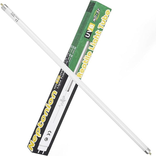 T5 HO UVB 5.0 Reptile Replacement Tube, 14W 22 in Linear Fluorescent Lamp, for Rainforest Reptiles
