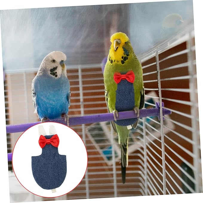 balacoo 5pcs Washable Bird Diaper for Parrots and Pigeons Comfortable Flight Suit Unique Design Material Easy to Clean for Outdoor Use